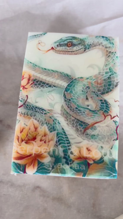 serpent &amp; lotus soap