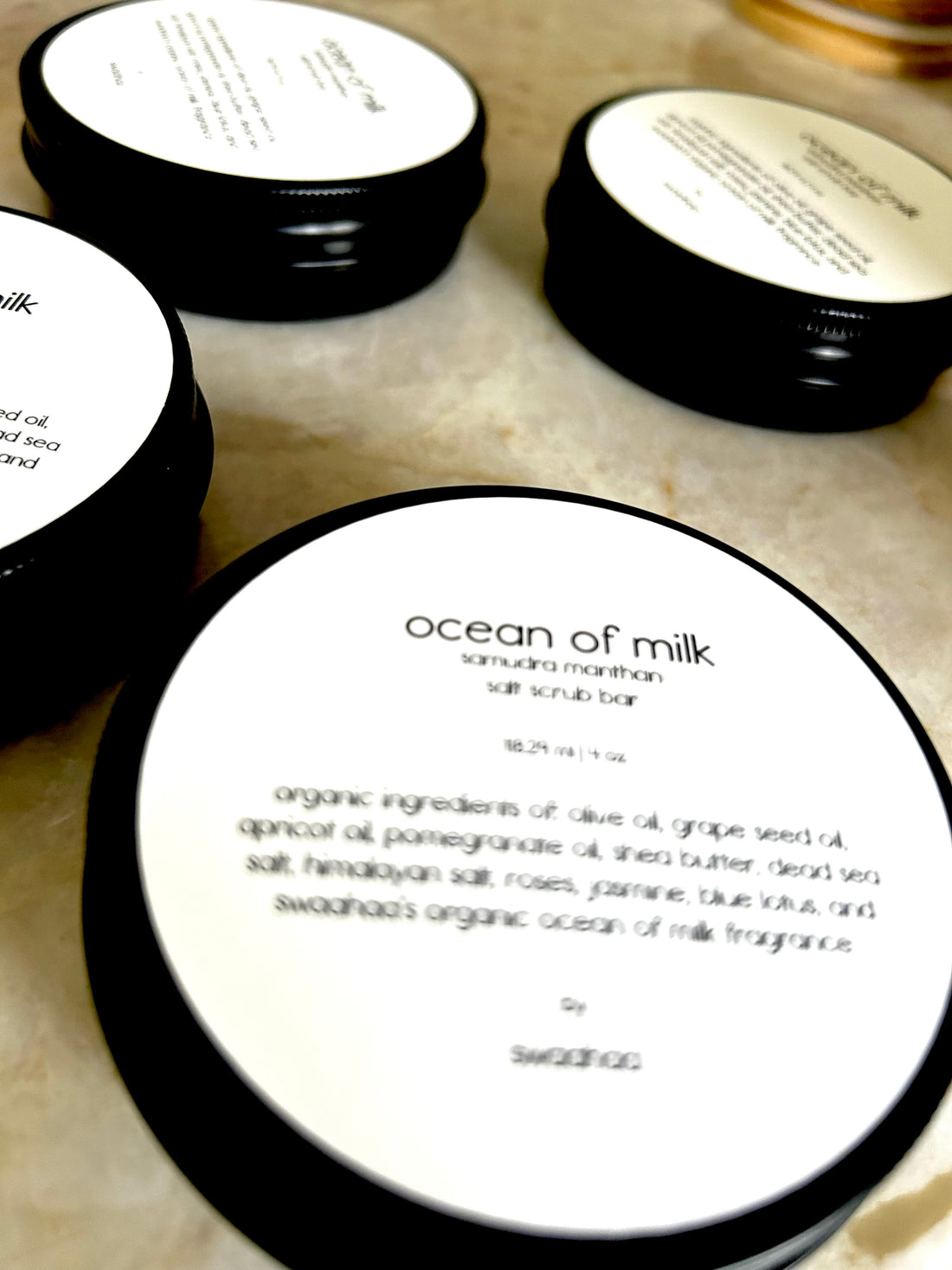 ocean of milk body scrub bar