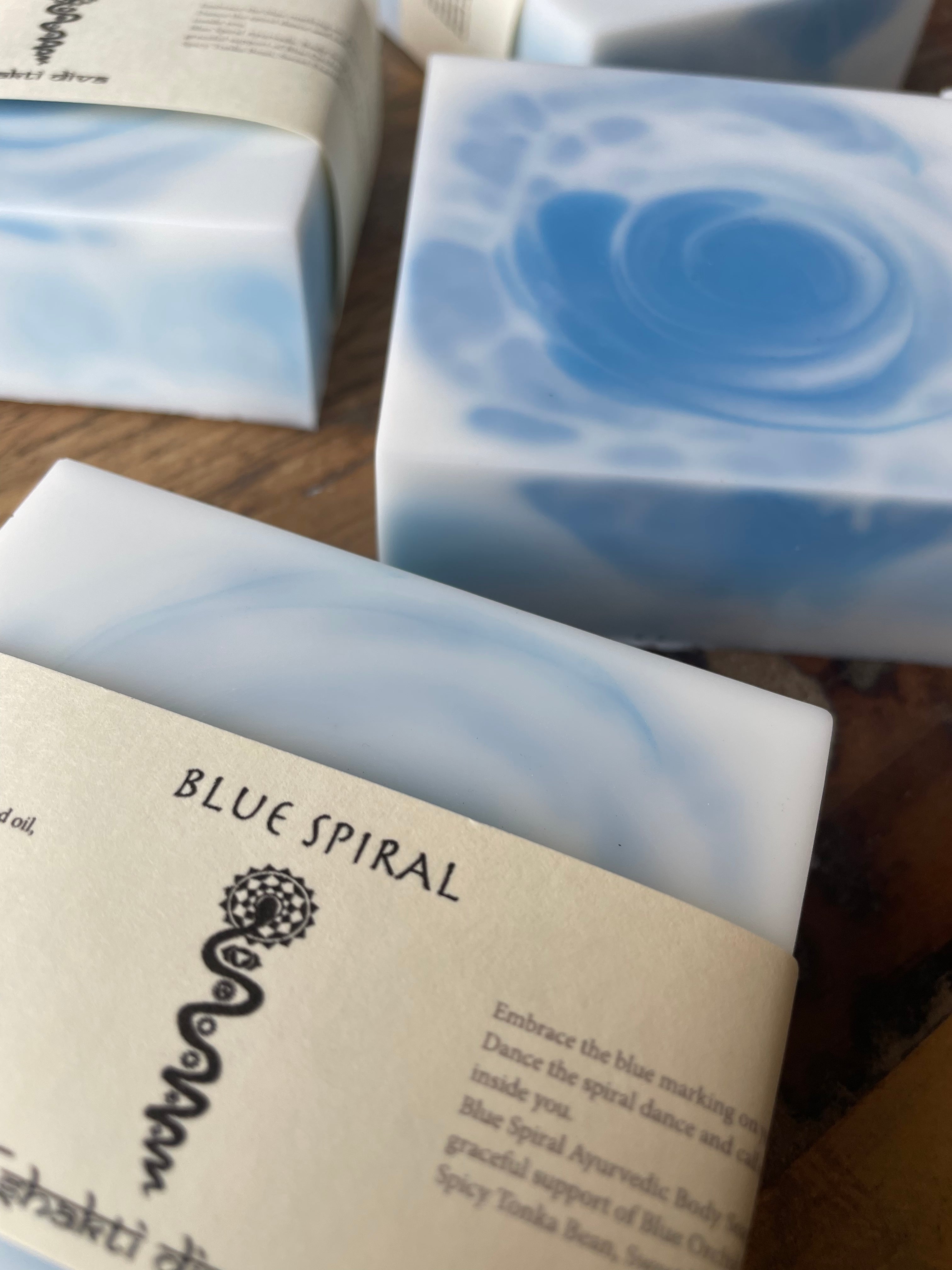 Blue Spiral Soap